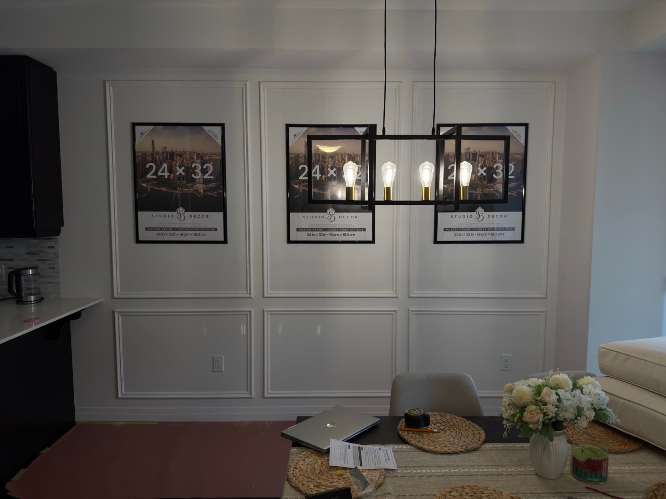 Dining Room Picture-Frame Moulding completed in Richmond Hill